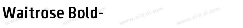 Waitrose Bold字体转换
